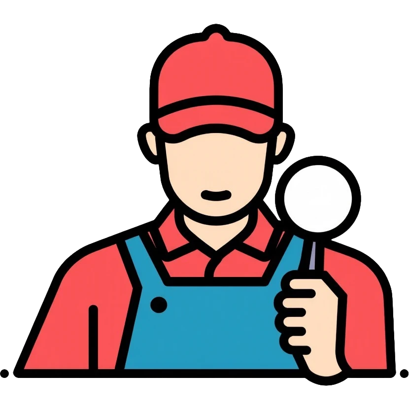 car inspection, mechanic examining vehicle with magnifying glass emoji