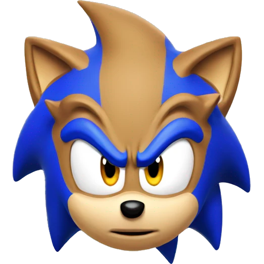 Sonic the hedgehog emoji