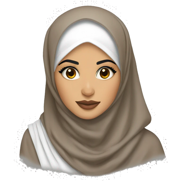 Brown Kylie Jenner as a hijabi  emoji