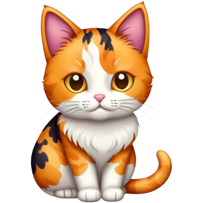 Calico cat emoji