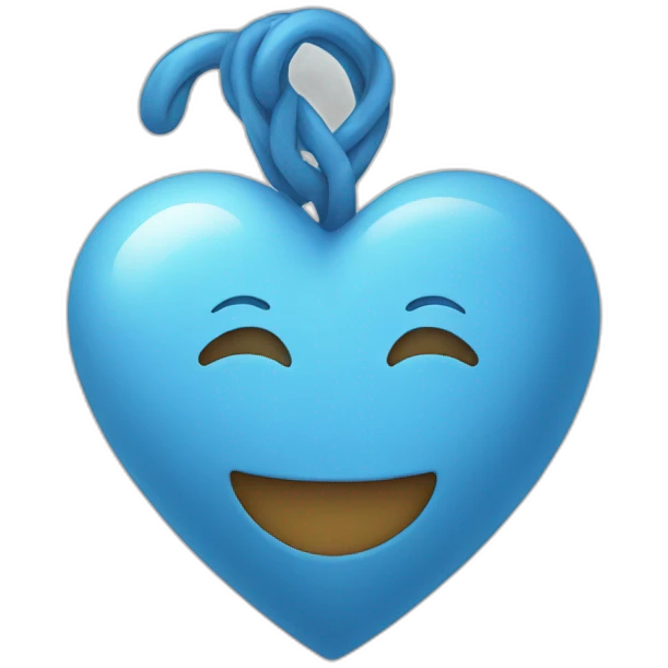 Heart blue emoji