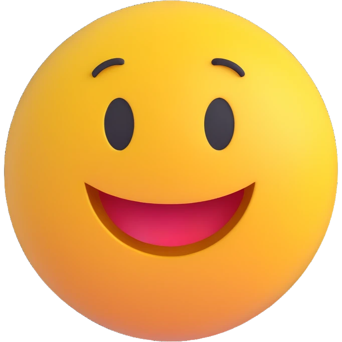 3D smiley emoji, round shape, wearing athletic jersey, sporty face emoji