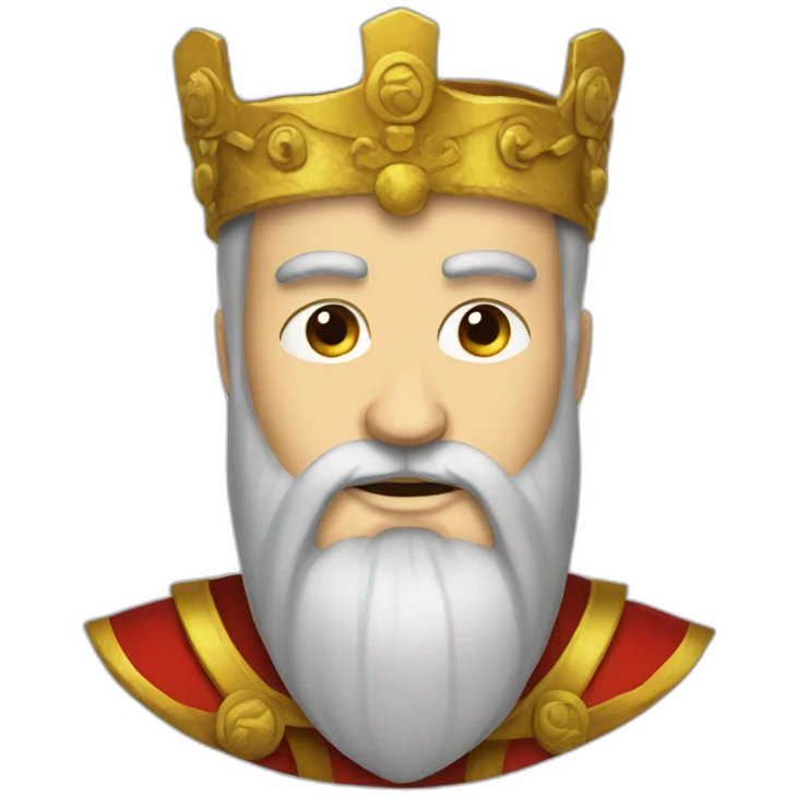 bearded emperor emoji