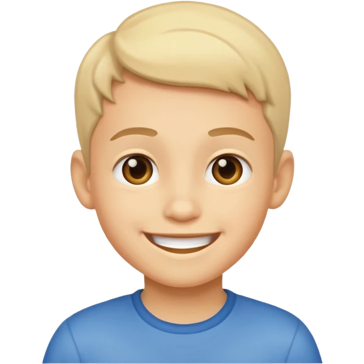 smiling light-skinned boy portrait emoji