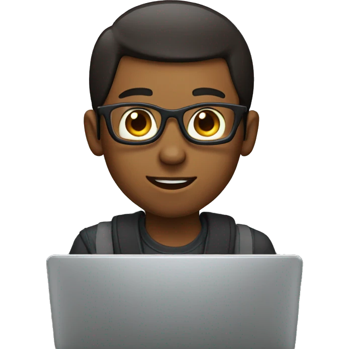 laptop boy emoji