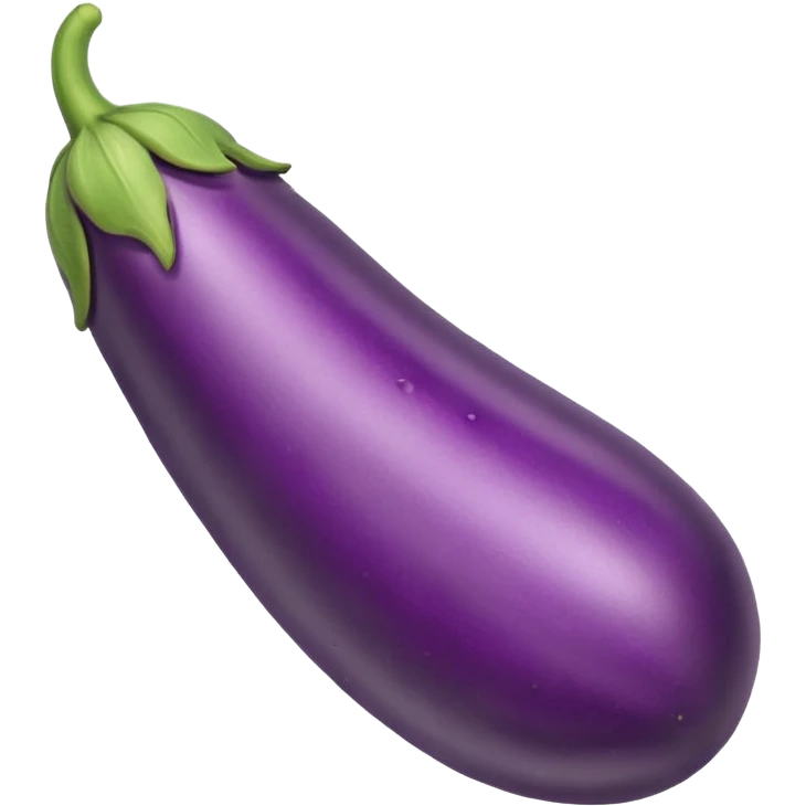 sad long eggplant emoji