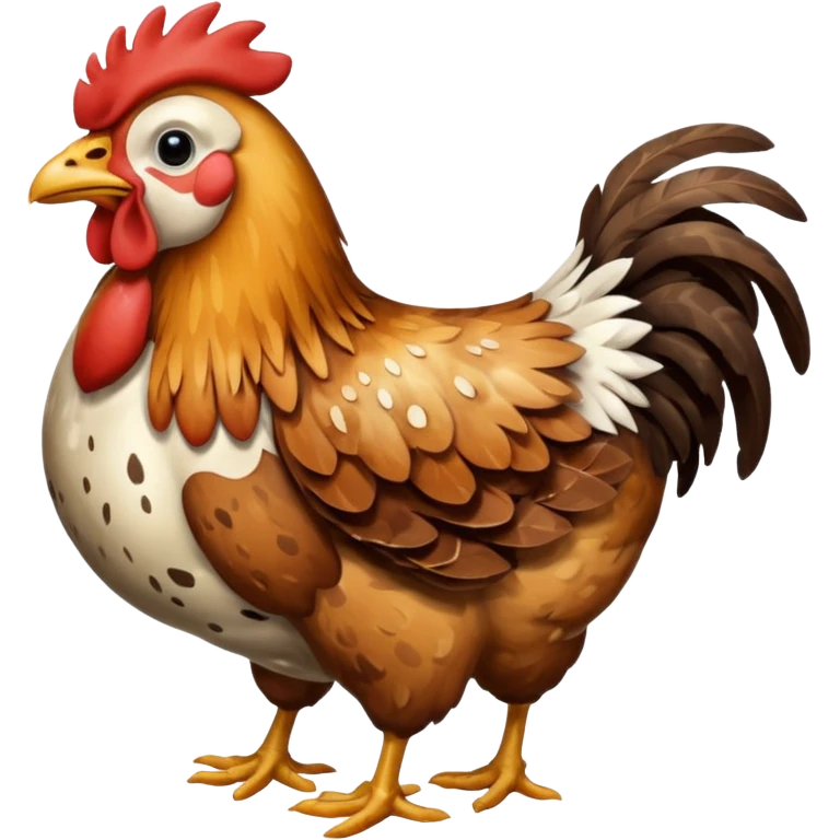mixed chicken and cow emoji