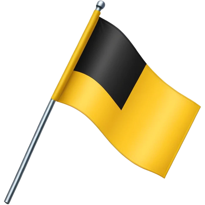 Create yellow line black line and yellow lined flag emoji