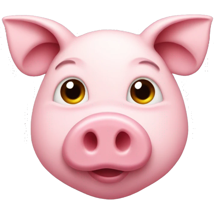 pink heart with pig’s ears and nose emoji