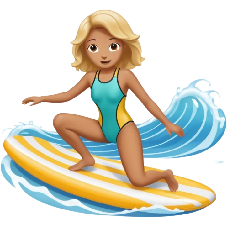 Guest floating on an artificial wave  emoji