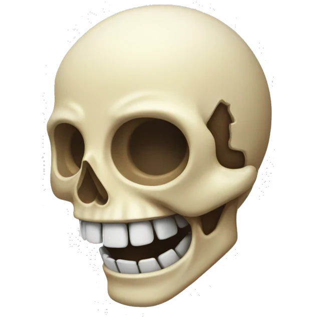 a laughing skeleton emoji