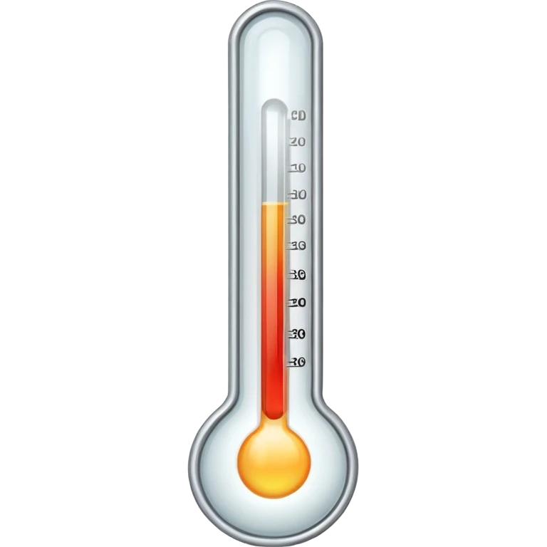 a medical thermometer whose temperature has risen too much high emoji
