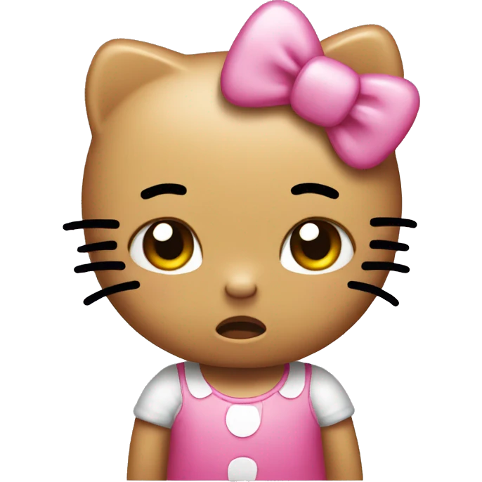 Crying hello kitty  emoji