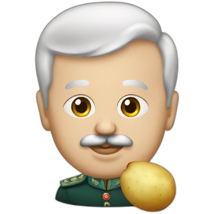 Lukashenko with potato  emoji