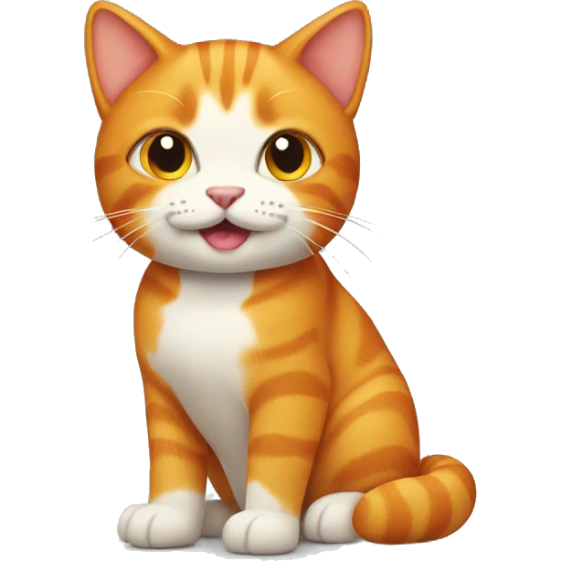 ginger orange cat emoji