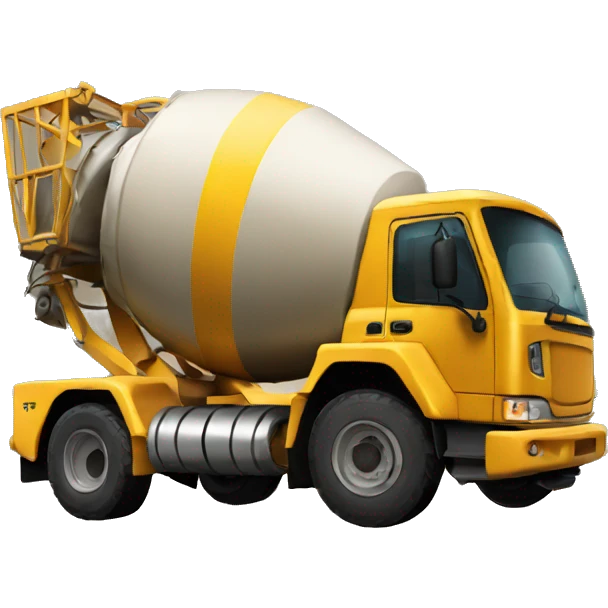 golden cement mixer  emoji