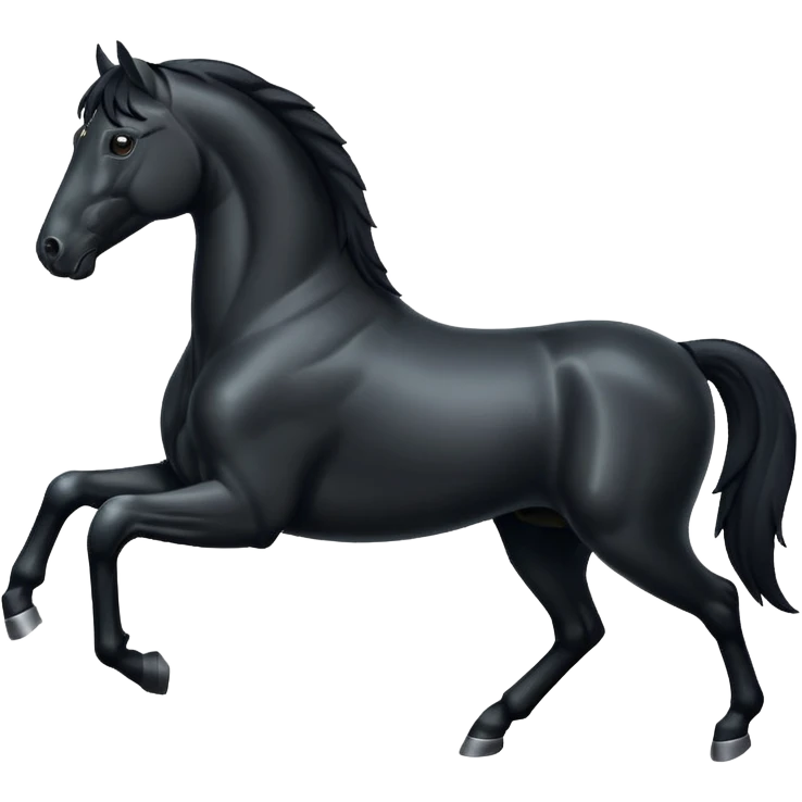 Black horse emoji