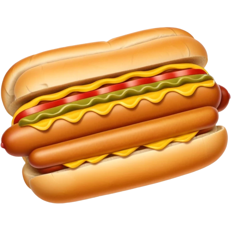 Hot dog emoji