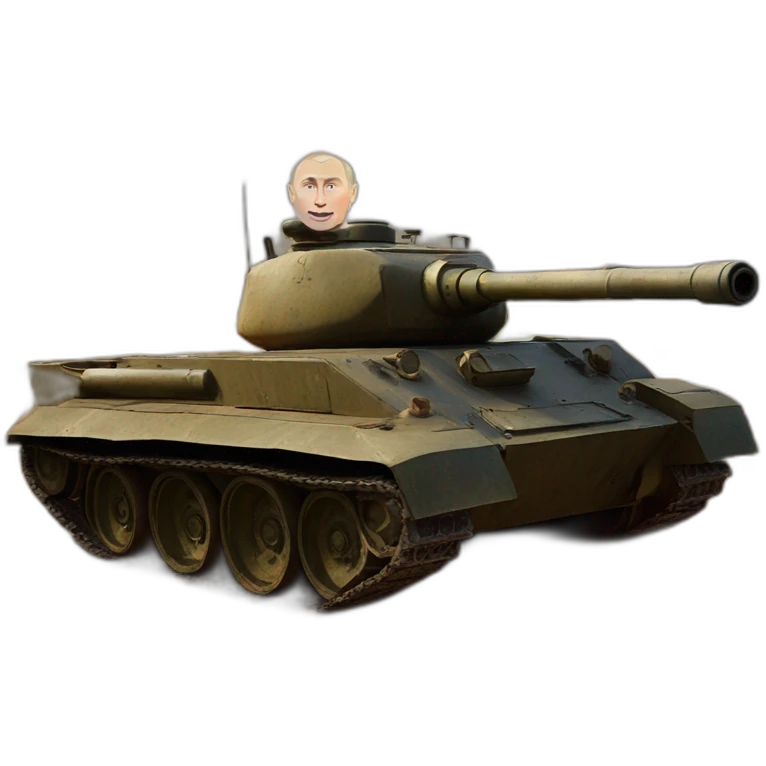 vladimir putin burned wooden t34 tank big banana ammo emoji