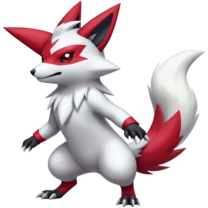 Epic Shiny Cool Cute Kawaii Zangoose-Zoroark-Pokemon Full Body emoji