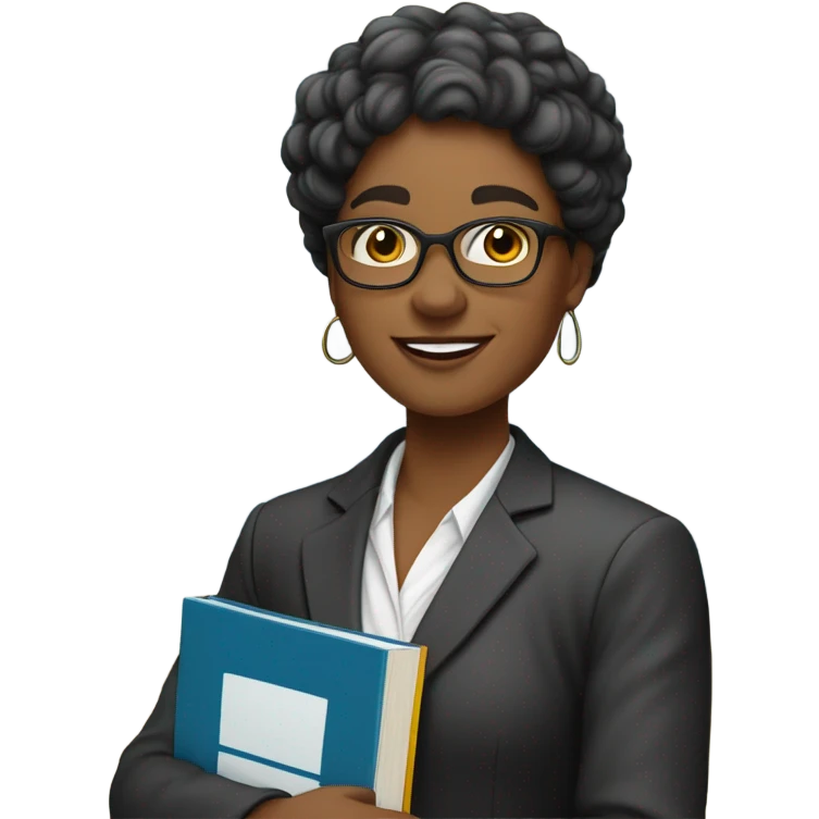 Black teacher emoji