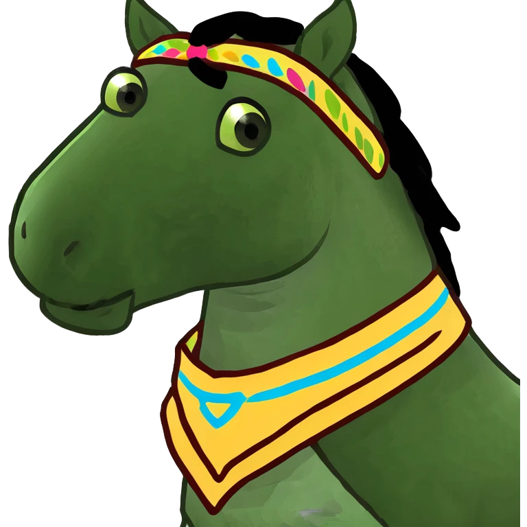 A stinky smelly horse emoji