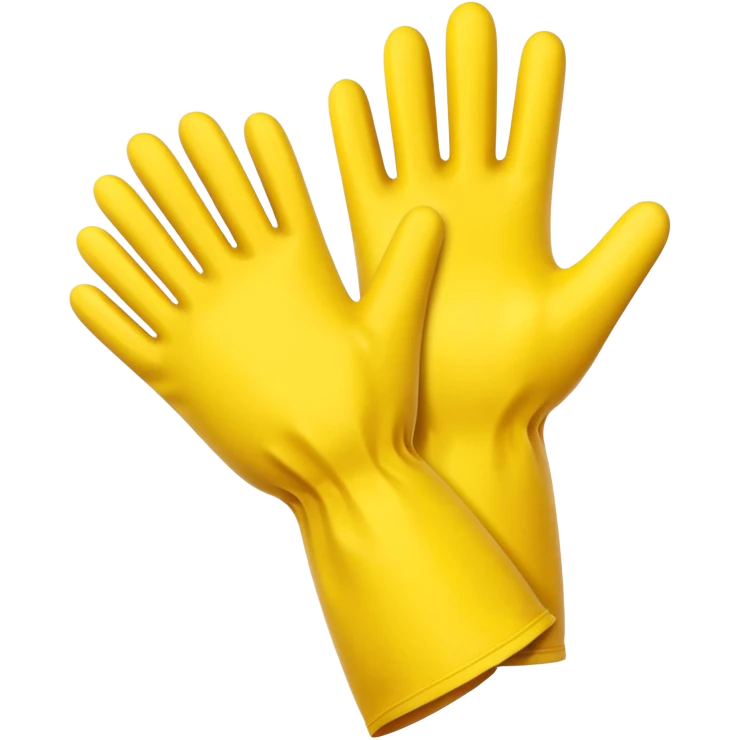 Yellow Rubber gloves emoji