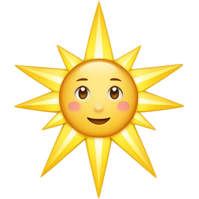 star with long rays without face  emoji