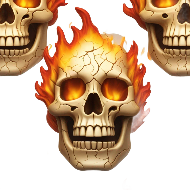 FIRE SKULL emoji