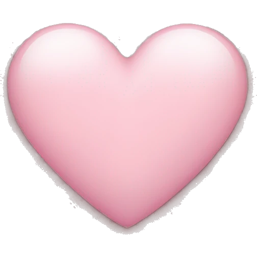 Light pink heart emoji