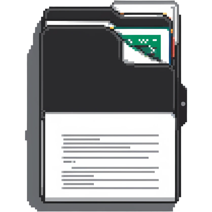 file folder with documents emoji