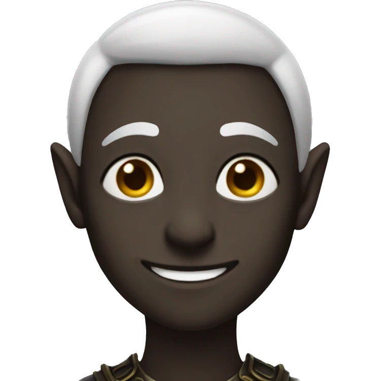 a dark elf boy emoji
