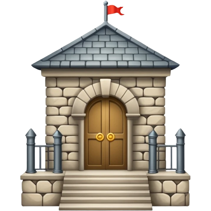 guard post near palace gates show in front of palace gates emoji