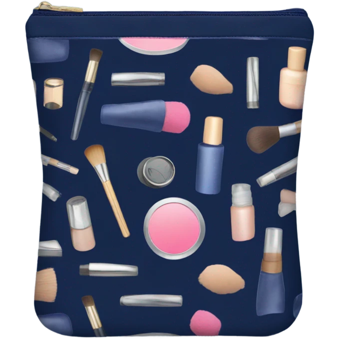 Makeup bag in the navy blue  emoji