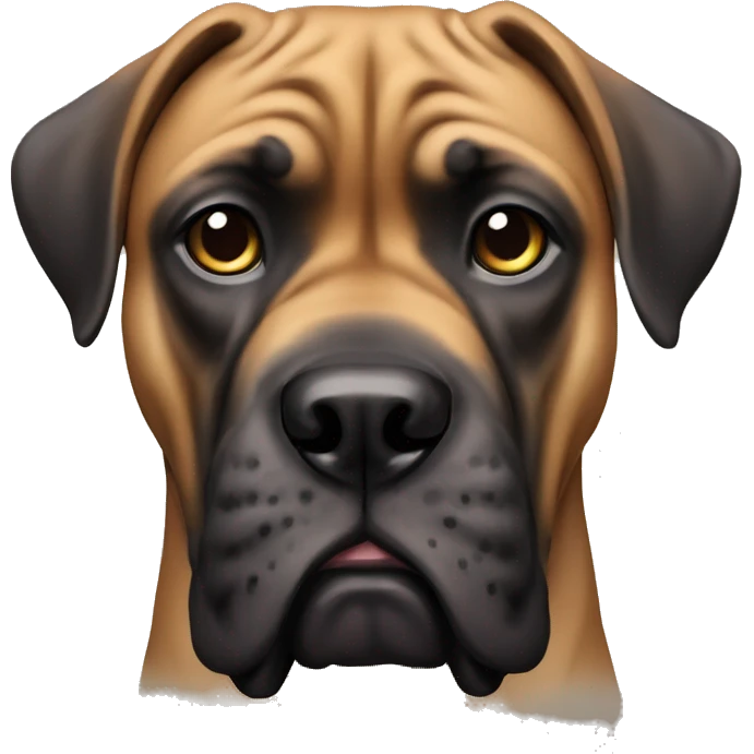 Create a bull mastiff dog emoji