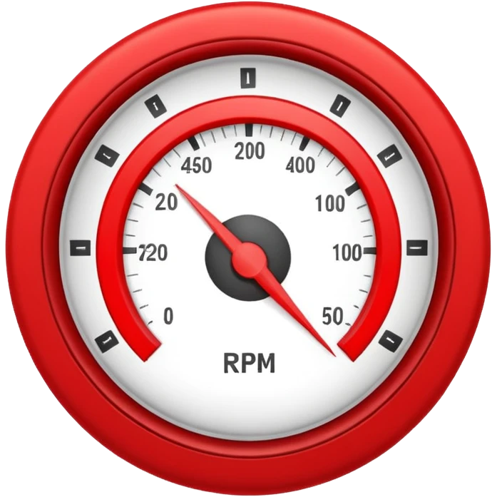 Red rpm without gauge or dashboard  emoji