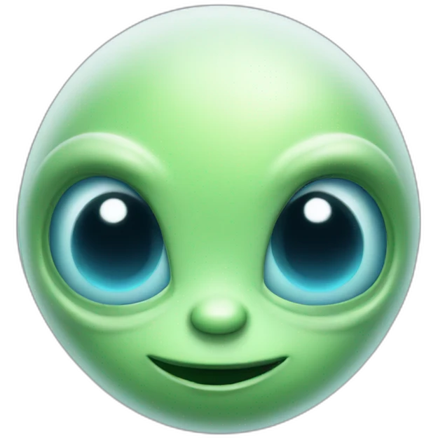 cute alien emoji