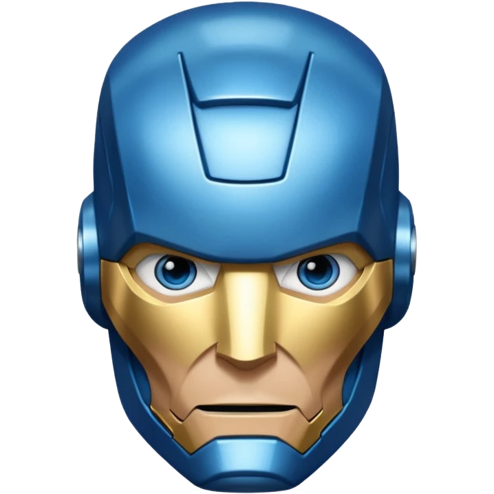 BLUE SUPERHERO IRON MAN  emoji