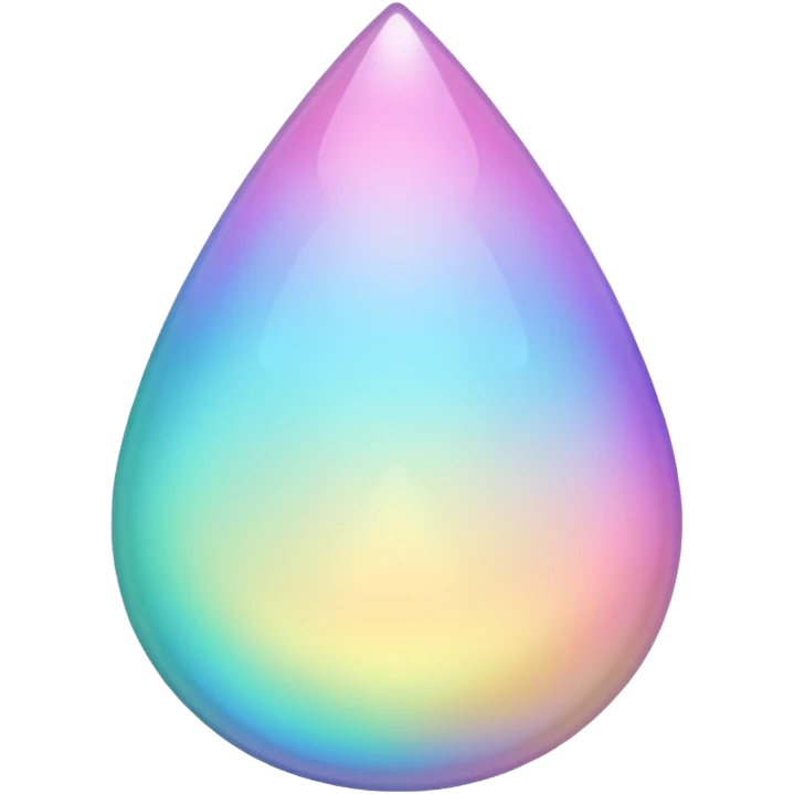 pastel teardrop emoji