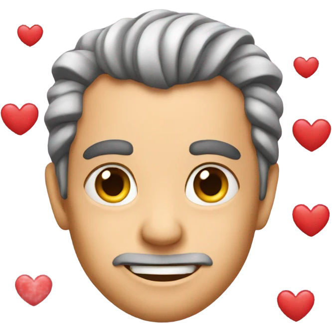 👹 with hearts emoji