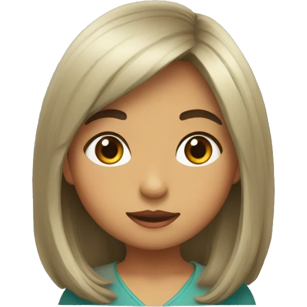 Niña albina emoji