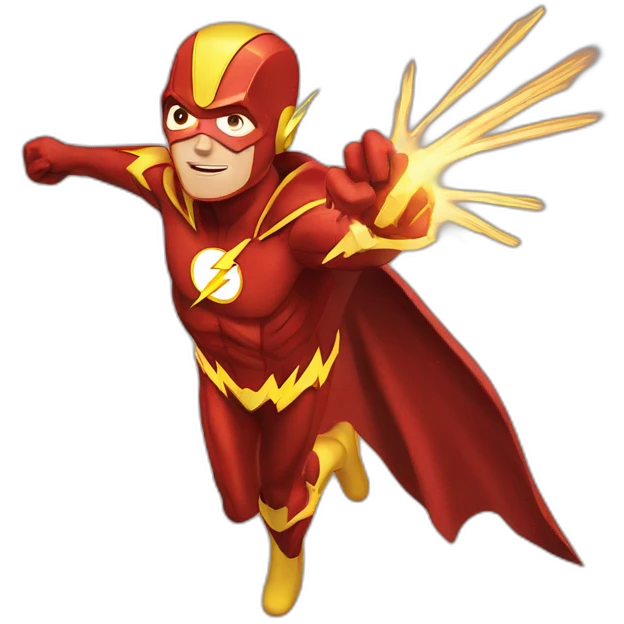 Flash barry allen costume emoji