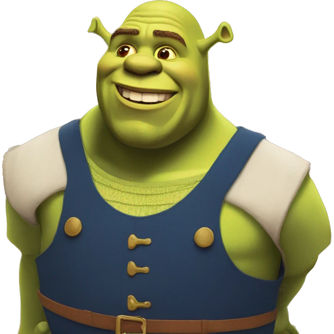 Shrek on cruise ship emoji