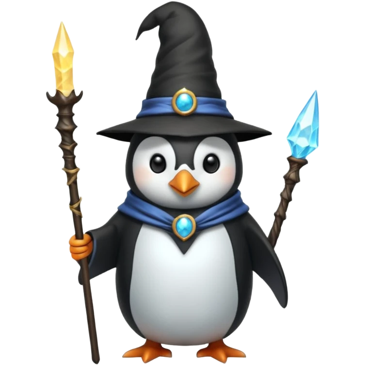 Penguin Wizard emoji