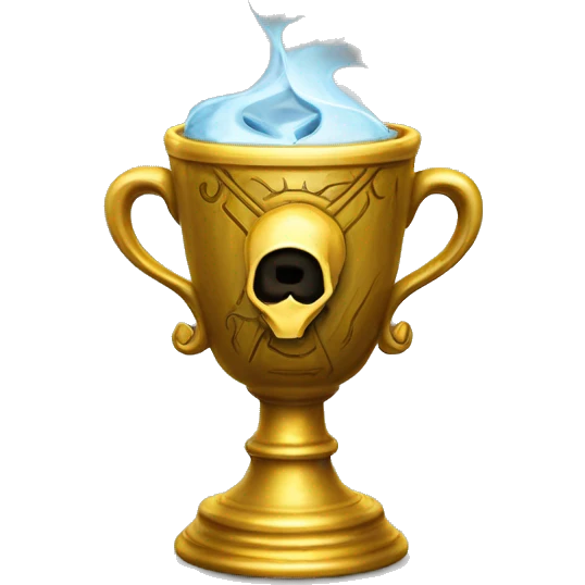 The Hufflepuff Cup is a small, golden cup adorned with intricate designs, serving as one of Voldemort's Horcruxes to safeguard a piece of his soul, ensuring his immortality. emoji