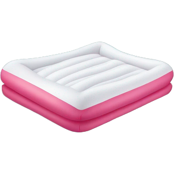 inflatable floating mattress on pool emoji