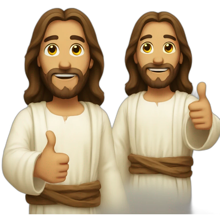 Jesus Christ thumb up emoji