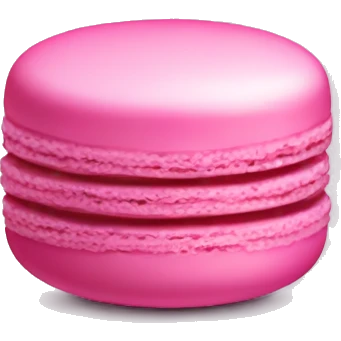 pink macaroon emoji