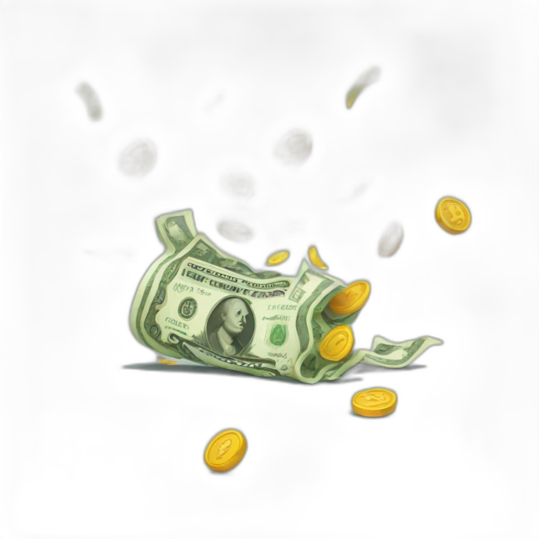 money thrown away emoji
