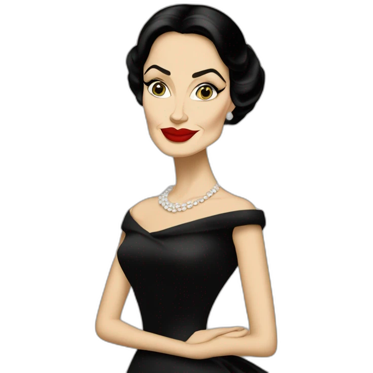 Angelina Jolie as Maria Callas emoji